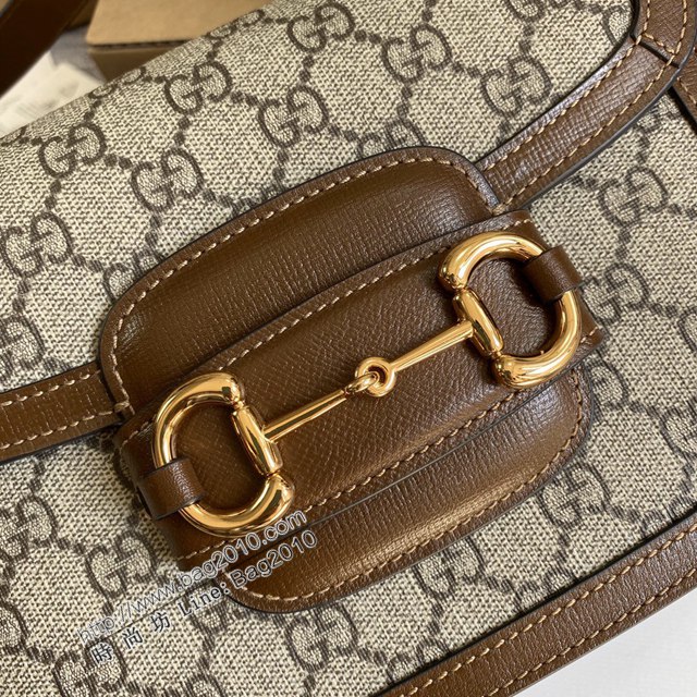 Gucci新款原廠皮女包 古馳1955Horsebit Bag Gucci經典馬銜扣迷你小號單肩斜挎女包 602205  ydg3094
